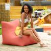 Jaxx Ponce Outdoor Bean Bag Chair - Weather Resistant Patio and Poolside Lounge Seating