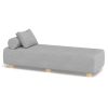 Jaxx Alvy Outdoor Sun Lounger – Luxurious Sunbed with Hevea Wood Feet