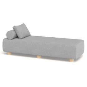Jaxx Alvy Outdoor Sun Lounger – Luxurious Sunbed with Hevea Wood Feet (Option: Sunbrella Granite)