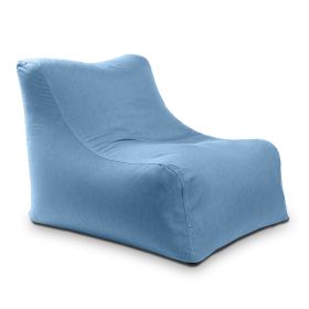 Jaxx Ponce Outdoor Bean Bag Chair - Weather Resistant Patio and Poolside Lounge Seating (Option: Sunbrella Ocean Blue)