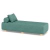 Jaxx Alvy Outdoor Sun Lounger – Luxurious Sunbed with Hevea Wood Feet