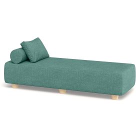 Jaxx Alvy Outdoor Sun Lounger – Luxurious Sunbed with Hevea Wood Feet (Option: Sunbrella Breeze)