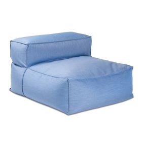 Baya Outdoor Center Seat - Luxurious Oversized European Style Outdoor Soft Seating (Option: Sunbrella Ocean Blue)