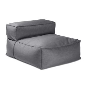 Baya Outdoor Center Seat - Luxurious Oversized European Style Outdoor Soft Seating (Option: Sunbrella Charcoal)