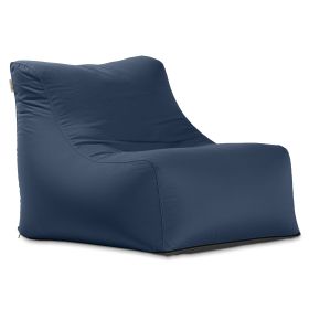 Jaxx Ponce Outdoor Bean Bag Chair - Weather Resistant Patio and Poolside Lounge Seating (Option: Navy Blue)