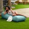 Arlo Outdoor Bean Bag Sun Lounger - Pool and Patio Chaise Recliner