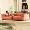 Baya Outdoor Modular Loveseat - Luxurious Soft Seating for Poolside or Hospitality