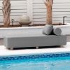 Jaxx Alvy Outdoor Sun Lounger – Luxurious Sunbed with Hevea Wood Feet