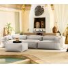 Baya 4 Piece Outdoor Sofa with Ottoman - Luxurious European Style Soft Seating
