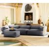 Baya 4 Piece Outdoor Sofa with Ottoman - Luxurious European Style Soft Seating