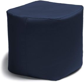 Jaxx Luckie Outdoor Patio Bean Bag Ottoman (Option: Navy)