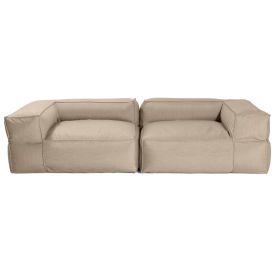 Baya Outdoor Modular Loveseat - Luxurious Soft Seating for Poolside or Hospitality (Option: Ash)