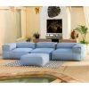 Baya 4 Piece Outdoor Sofa with Ottoman - Luxurious European Style Soft Seating