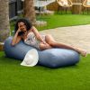 Arlo Outdoor Bean Bag Sun Lounger - Pool and Patio Chaise Recliner