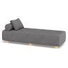 Jaxx Alvy Outdoor Sun Lounger – Luxurious Sunbed with Hevea Wood Feet