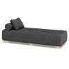 Jaxx Alvy Outdoor Sun Lounger – Luxurious Sunbed with Hevea Wood Feet