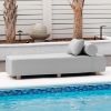 Jaxx Alvy Outdoor Sun Lounger – Luxurious Sunbed with Hevea Wood Feet