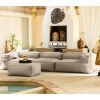 Baya 4 Piece Outdoor Sofa with Ottoman - Luxurious European Style Soft Seating