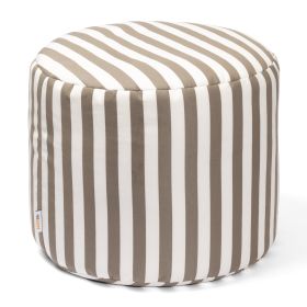 Jaxx Spring Indoor / Outdoor Bean Bag Pouf Ottoman (Option: Taupe Stripes)