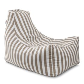 Jaxx Juniper Jr Outdoor Kids Bean Bag Chair / Childrens Garden Chair (Option: Taupe Stripes)