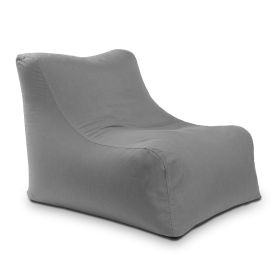 Jaxx Ponce Outdoor Bean Bag Chair - Weather Resistant Patio and Poolside Lounge Seating (Option: Sunbrella Slate)